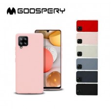 Goospery Mercury Silicone Case for Samsung Galax A42 5G A426 [Red]
